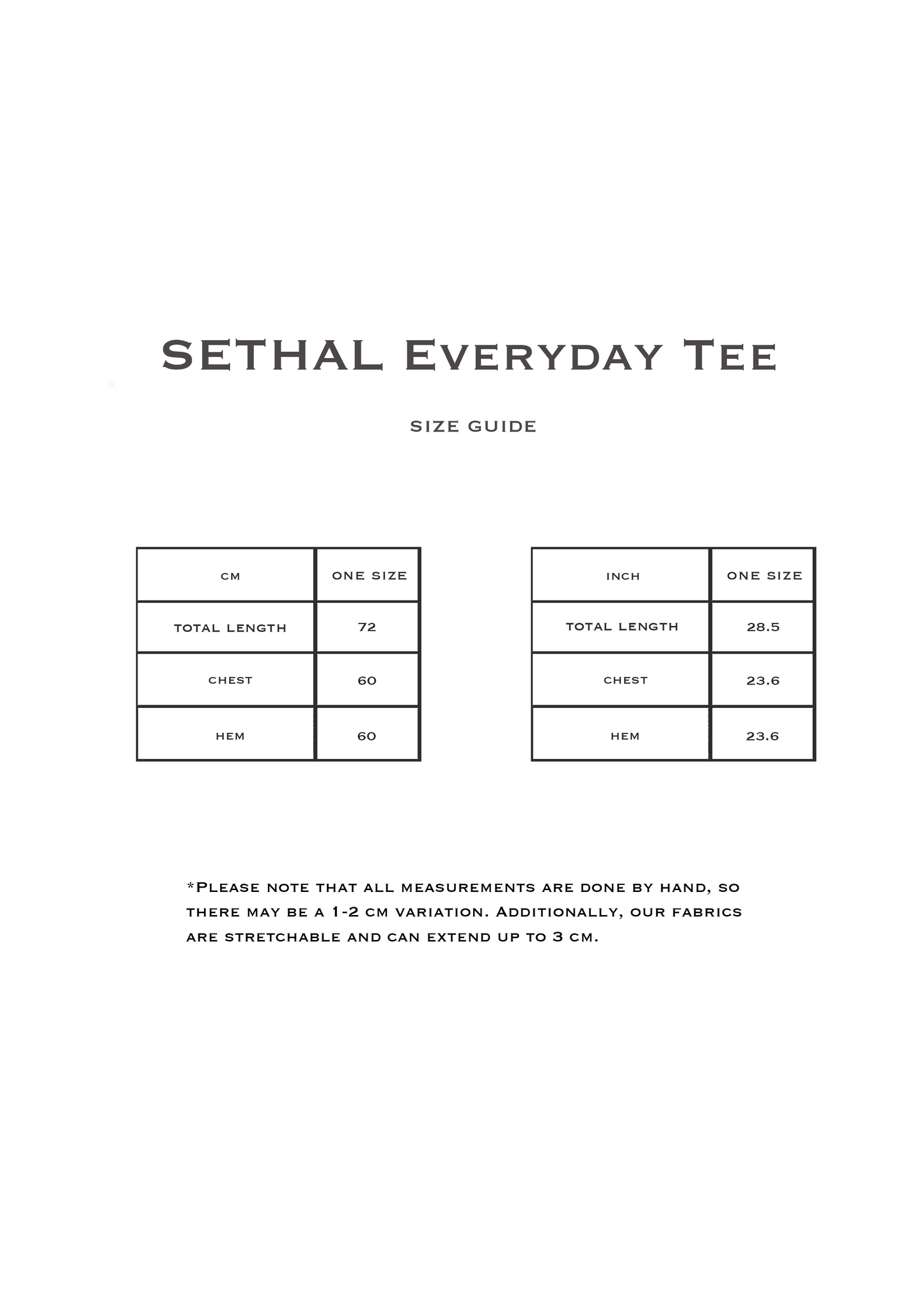 SETHAL EverydayTee